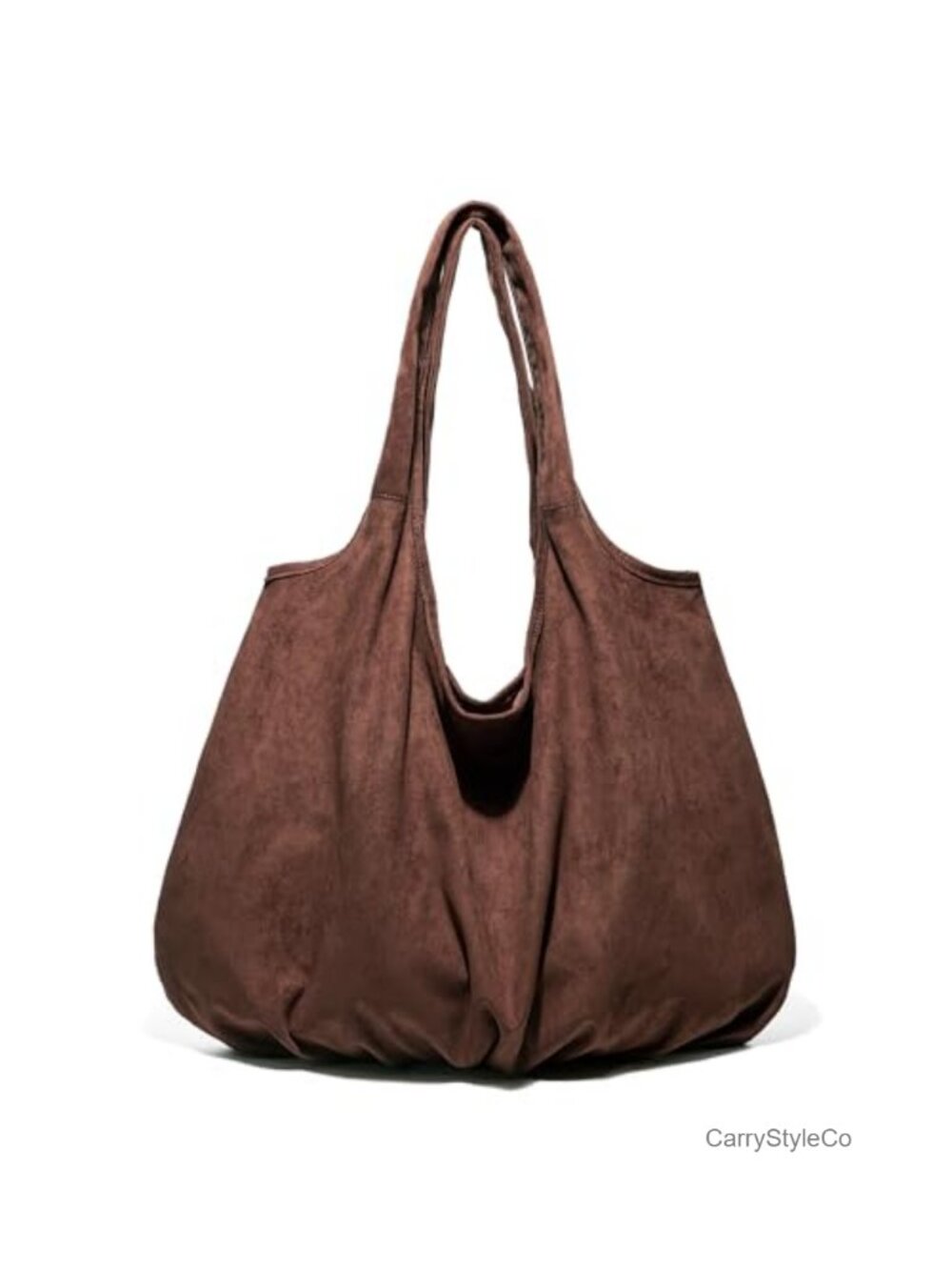 Slouchy Faux Suede Hobo Shoulder Bag Large Tote Purse Travel Work
